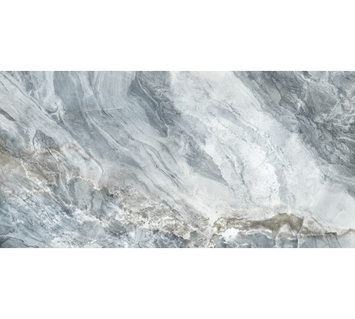 Керамогранит Delacora D12056M Waterfall Blue 60x120 серо-голубой матовый под камень / мрамор