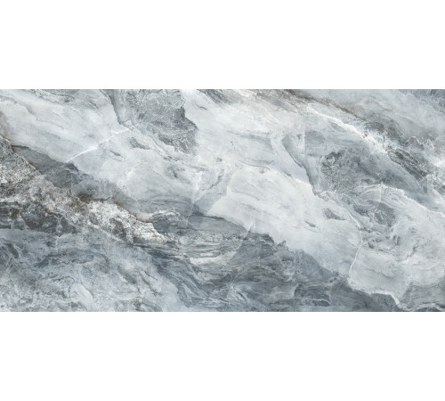 Керамогранит Delacora D12056M Waterfall Blue 60x120 серо-голубой матовый под камень / мрамор