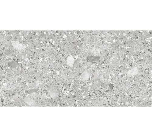 Керамогранит Alma Ceramica GFU60120HOL70R Holly 60x120 серый глазурованный матовый под камень / терраццо