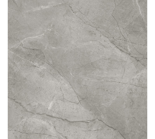 Керамогранит Alma Ceramica GFU6060RKL77R Rock Line 60x60 серый глазурованный матовый / карвинг / противоскользящий под камень