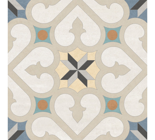 Керамогранит New Trend GP2020DGA11 Design Art Damask 20x20 микс матовый с орнаментом