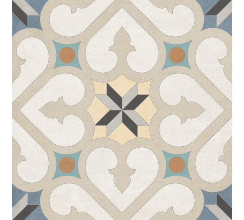 Керамогранит New Trend GP2020DGA11 Design Art Damask 20x20 микс матовый с орнаментом