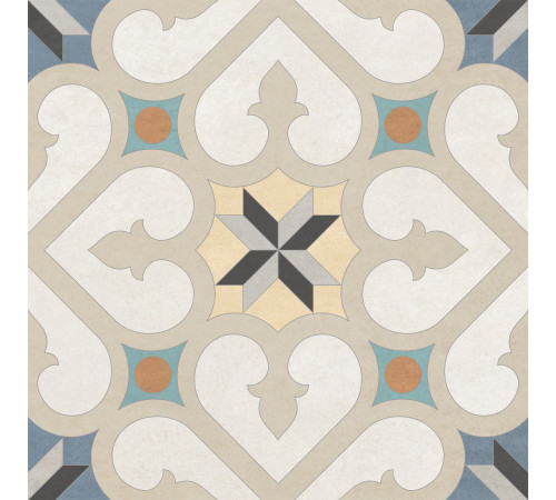 Керамогранит New Trend GP2020DGA11 Design Art Damask 20x20 микс матовый с орнаментом