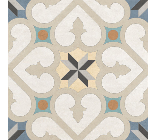 Керамогранит New Trend GP2020DGA11 Design Art Damask 20x20 микс матовый с орнаментом
