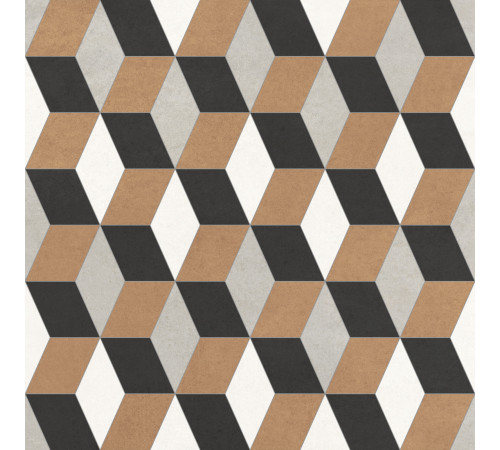 Керамогранит New Trend GP2020DMX31 Design Art Mix 1 20x20 микс матовый с орнаментом