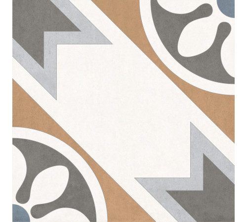 Керамогранит New Trend GP2020DNN01 Design Art Bruno 20x20 микс матовый с орнаментом
