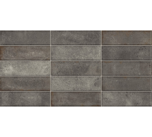 Плитка настенная Elbrus Brick Graphite WT36ELR17 300x600x9 Матовая