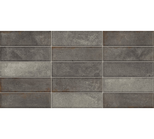 Плитка настенная Elbrus Brick Graphite WT36ELR17 300x600x9 Матовая