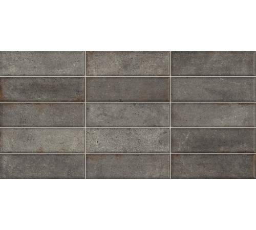 Плитка настенная Elbrus Brick Graphite WT36ELR17 300x600x9 Матовая