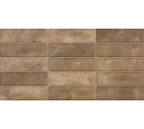 Плитка настенная Elbrus Brick Marron WT36ELR31 300x600x9 Матовая
