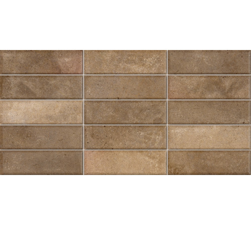 Плитка настенная Elbrus Brick Marron WT36ELR31 300x600x9 Матовая
