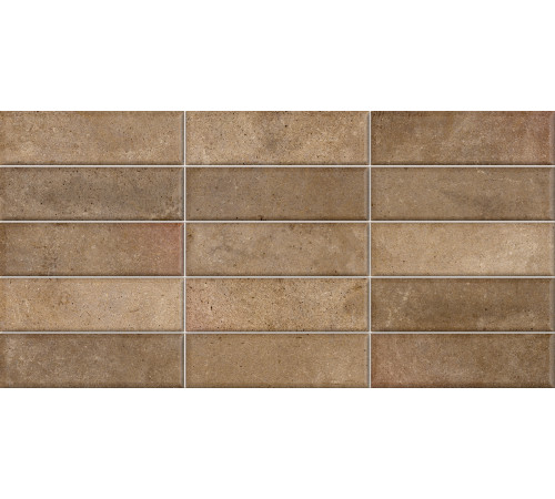 Плитка настенная Elbrus Brick Marron WT36ELR31 300x600x9 Матовая