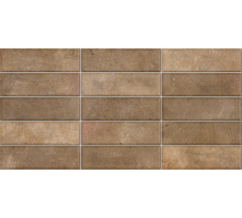 Плитка настенная Elbrus Brick Marron WT36ELR31 300x600x9 Матовая