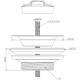 Водослив для умывальника Aquanet