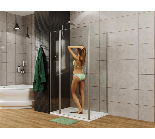 Душевой уголок Allen Brau Priority 140x80 3.31034.00 + 3.31040.00 хром