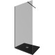 Душевая перегородка Allen Brau Infinity 1 100 3.21016.BBA.T черный браш