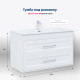 Тумба под раковину Aquanet Бостон New 100 белый сатин