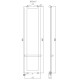Полотенцесушитель электрический Allen Brau Infinity 180x44 с рейлингом 2.0 и креплением, серебро браш