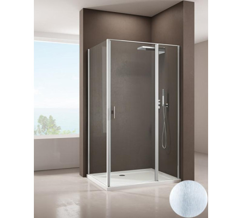 Душевой уголок Allen Brau Priority 120x100 3.31008.BA + 3.31020.BA серебро браш