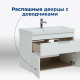 Тумба под раковину Aquanet Ирис New 80 белый глянец (1 ящик, 2 дверцы)