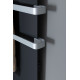 Полотенцесушитель электрический Allen Brau Infinity 140x44 с рейлингом 2.0 и креплением, серебро браш