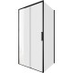 Душевой уголок Aquanet Pleasure Evo 100x100 AE65-100x100-BT профиль черный, прозрачное стекло
