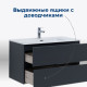 Тумба под раковину Aquanet Алвита New 80 2 ящика, антрацит