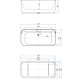 Акриловая ванна Allen Brau Infinity 1 170x80 2.21001.20/PGM