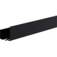 Полка Aquanet Магнум 50x12 черная матовая, с крючками