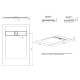 Душевой поддон Allen Brau Infinity 120x80 8.21002-21 белый камень