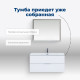 Тумба под раковину Aquanet Алвита New 100 2 ящика, белый матовый