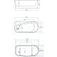 Акриловая ванна Allen Brau Priority 1 170x80 2.31001.20/PWM