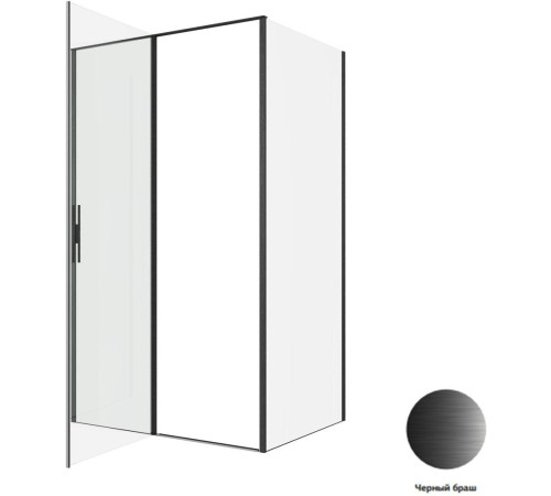 Душевой уголок Allen Brau Priority 120x90 3.31033.BBA + 3.31045.BBA черный браш