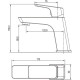 Смеситель для раковины Aquanet Gotic AF440-10B