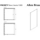 Боковая стенка Allen Brau Priority 100 3.31047.BA серебро браш