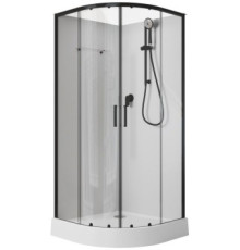 Душевая кабина Aquanet Passion EVO R Black 80x80