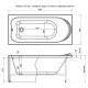 Акриловая ванна Aquanet Nord NEW 150x70
