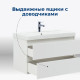 Тумба под раковину Aquanet Вега 90 белый глянец