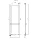 Полотенцесушитель электрический Allen Brau Infinity 140x44 с рейлингом 2.0 и креплением, серебро браш