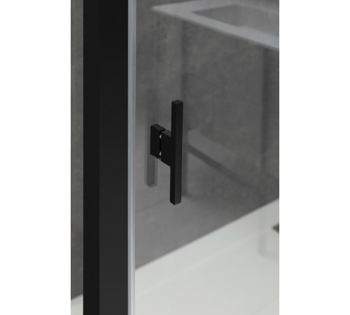 Душевой уголок Allen Brau Priority 140x90 3.31036.BBA + 3.31045.BBA черный браш