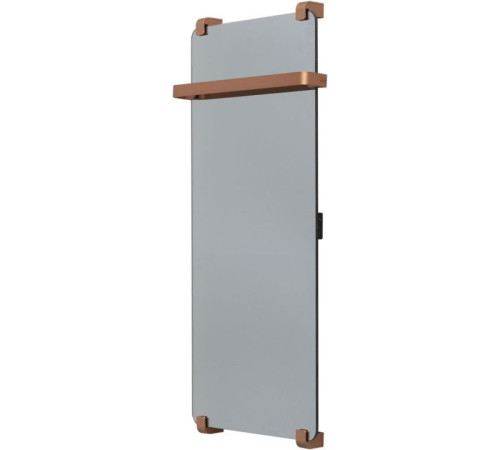 Полотенцесушитель электрический Allen Brau Infinity 100x44 с рейлингом и креплением, медь браш