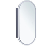 Зеркальный шкаф Aquanet Монте 40 белый, с LED подсветкой
