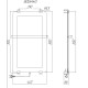 Полотенцесушитель электрический Allen Brau Infinity 80x44 с рейлингом и креплением, серебро браш