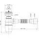 Сифон для раковины Aquanet с выпуском d40/50, белый