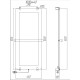Полотенцесушитель электрический Allen Brau Infinity 100x44 с рейлингом и креплением, серебро браш