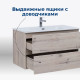 Тумба под раковину Aquanet Алвита New 100 2 ящика, дуб веллингтон белый