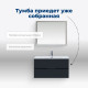 Тумба под раковину Aquanet Алвита New 100 2 ящика, антрацит